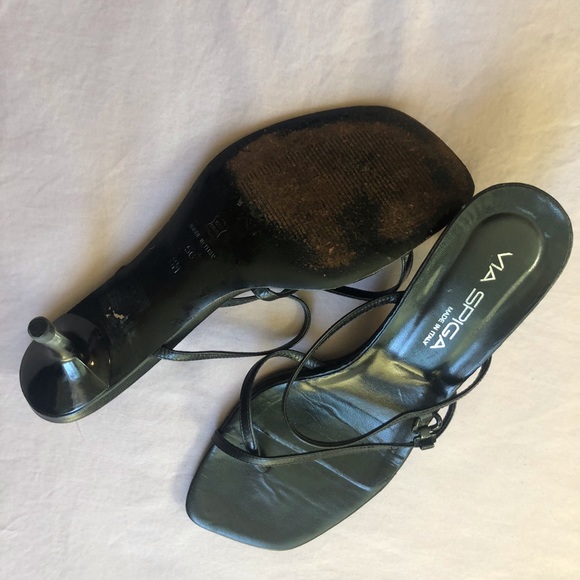 VIA SPIGA STRAPPY BLACK SANDALS - Picture 4 of 4